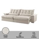 Ver imagem 6 de Sofá Classic Linho 02 Módulos 80 Cm B25 Meu Sofá Online A302 Linho Branco