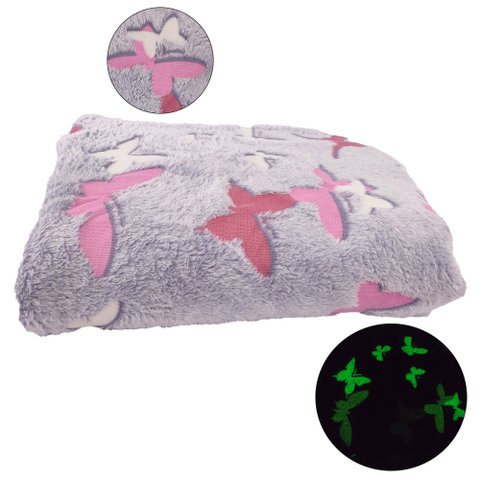 Cobertor Manta Infantil Mantinha Brilha No Escuro Infantil Aveludado