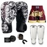 Kit Boxe Muay Thai Fheras Top Caveira Branca (03003449) - 7
