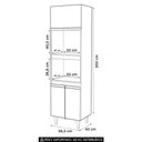 Ver imagem 4 de Paneleiro Cozinha Torre Quente 56cm Colorado Cinza Claro - Lumil