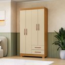 Ver imagem 1 de Roupeiro 100cm 4 Portas 2 Gavetas - Ssx Multicoisas