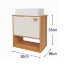 Ver imagem 5 de Gabinete de Banheiro Lotus Movelove 2 Portas com Espelheira Jequitiba/off White