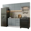 Ver imagem 2 de Armário de Cozinha Completa 280 Cm Branco/cinza Lux Madesa 02