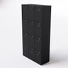 Armário Locker Guarda Volumes 12 Portas com Chave Cor: Preta - 1