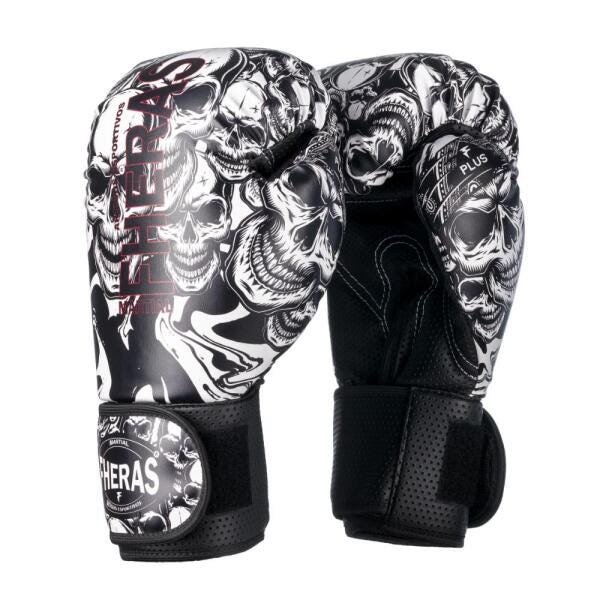 Kit Boxe Muay Thai Fheras Top Caveira Branca (03003450) - 8