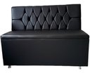Ver imagem 1 de Poltrona Booth Capitonê a Mão 1.10m Preta Sku 215 o Rei Das Poltronas Art & Desingn