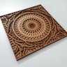Mandala SUSPLA 3d, Mdf Cru 6 Camadas 40x40 Cm, Quadro Decorativo. CÓDIGO: MQ004406 - 2
