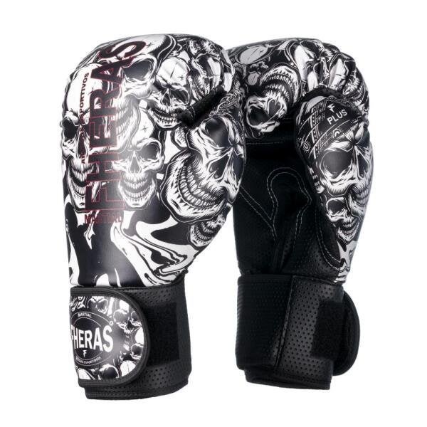 Kit Boxe Muay Thai Fheras Top Caveira Branca (03003458) - 2