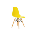 Ver imagem 1 de Cadeira de Jantar Eames na Cor Amarelo Base Madeira Eiffel Sala Cozinha