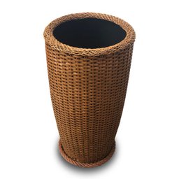 Vaso Coluna Fibra Sintética Indiana Alto Padrão 92cm Grande - 1