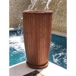Vaso Coluna Fibra Sintética Indiana Alto Padrão 92cm Grande - 4