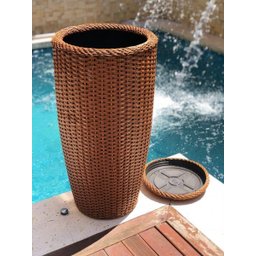 Vaso Coluna Fibra Sintética Indiana Alto Padrão 92cm Grande - 6