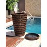Vaso Coluna Fibra Sintética Alto Padrão 56cm Médio - 5