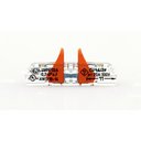 Ver imagem 3 de Conector Wago Compacto 2 Polos Inline 221 - 2411 Transparente 10 Unidades