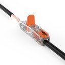 Ver imagem 2 de Conector Wago Compacto 2 Polos Inline 221 - 2411 Transparente 10 Unidades
