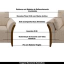 Ver imagem 4 de Conjunto Decorativo Poltrona e Sofá 222cm Market Linho Cru - Gran Belo