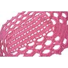 Tapete Rosa Feito em Crochê Oval 0,50 x 0,40 - 2