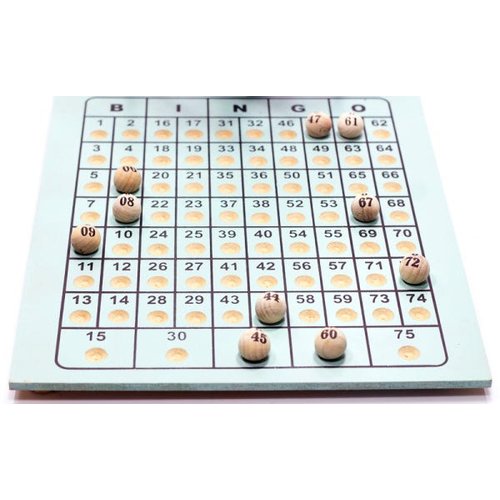 Jogo de Bolas Nº 1 - de 1 à 75 para Bingo