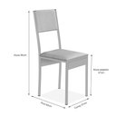 Ver imagem 3 de Conjunto de Mesa de Jantar com 4 Cadeiras Klm Store