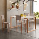 Ver imagem 2 de Conjunto de Mesa de Jantar com 4 Cadeiras Klm Store