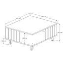 Ver imagem 3 de Mesa de Centro Sala de Estar Açaí MDF Design Moderno Decorativa