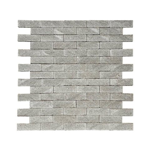 Revestimento Cimentício - Tijolinho Terrazzo Grigio 6x19cm Cinza