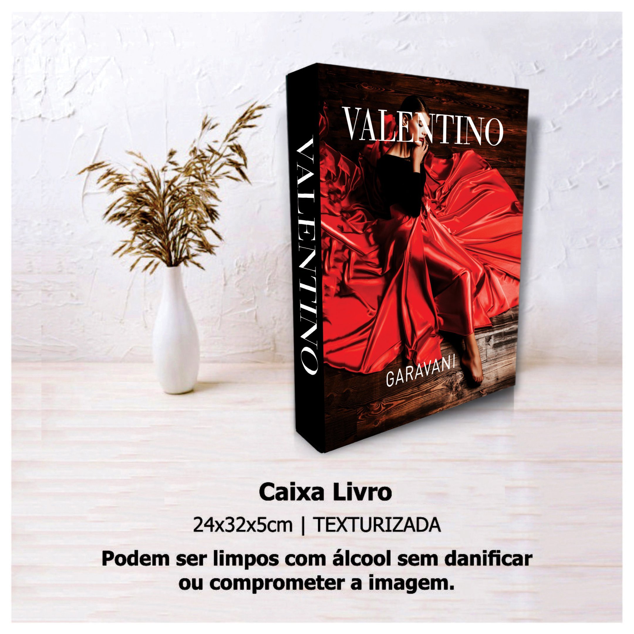 Caixas Livro Porta Objeto Decorativa Moda Armani/Valentino - 7