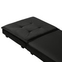 Ver mais imagens de Puff Dobrável que Vira Colchão Cama Solteiro para Visitas Descanso Preto