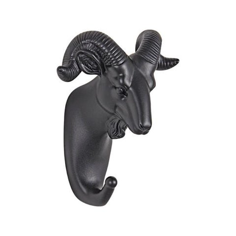 Gancho Parede Porta Chaves Cabideiro em Resina Unicornio:preto