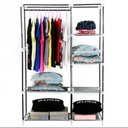 Ver imagem 6 de Guarda Roupa Cabideiro Arara Roupas Armario Organizador Bege