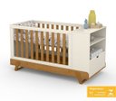 Ver imagem 1 de Berço Multifuncional Bkids Matic Off White/Freijó Eco Wood