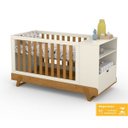 Ver imagem 1 de Berço Multifuncional Bkids Matic Off White/Freijó Eco Wood