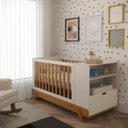 Ver imagem 2 de Berço Multifuncional Bkids Matic Off White/Freijó Eco Wood