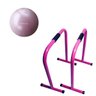 Barra Paralela Equalizer Acte + Bola Gym Ball Pink 65Cm - 1