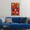 Ver imagem 4 de Quadro Decorativo Tela em Lona Flores Aquarela 60x40cm Para Sala Quarto