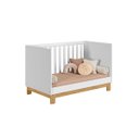 Ver imagem 3 de Berço Mini Cama Q Encanto Slim Dois em Um em Mdf Qmovi: Branco