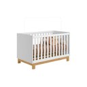 Ver imagem 2 de Berço Mini Cama Q Encanto Slim Dois em Um em Mdf Qmovi: Branco