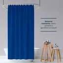 Ver imagem 4 de 2 Cortina Box Banheiro PVC Grossa Antimofo Ilhós Az 140x230