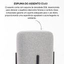 Ver imagem 4 de Kit 02 Puff Siena 45cm Decorativo Puffe Banqueta Tecido Linho