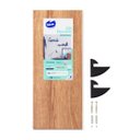 Ver imagem 3 de Kit Prateleira Mel (Selo Fsc) 60 x 25 cm com Suportes Pretos e Kit para Fixação Bemfixa