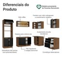 Ver imagem 4 de Armário de Cozinha Completa de Canto 416 Cm Rustic/preto Lux Madesa 01