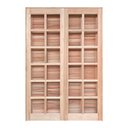 Ver imagem 1 de Porta Balcão de Abrir / Abrir de Madeira Padrão Cedro Reto Bat.14 Cm- 2.15 (a) X 1.20 (l)