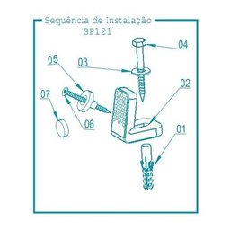 Kit Parafuso Deca Fixação Lateral Bacia/Bide Dourado SP.121.GL - 2