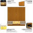 Ver mais imagens de Estante para Tv 84 Polegadas 100% Mdf com Led 220cm Supremo/luminare