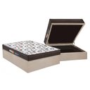 Ver imagem 1 de Cama Box Baú Casal: Colchão Anatômico Polar D28 / EP Orthoface Class + Base CRC Suede Clean(138x188)