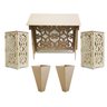 Kit Provençal MDF Arabesco Decoração Festa Mesa Cubo - 1
