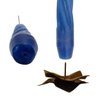 Kit 10 Velas Castiçal 20 Cm Candelabro Azul Escuro Espiral - 4