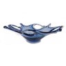 Fruteira Vidro Murano Azul Centro De Mesa Vidro 38Cm - 2