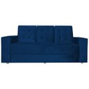 Ver imagem 2 de Sofá 3 Lugares 1,90m Vitoria Suede Marinho
