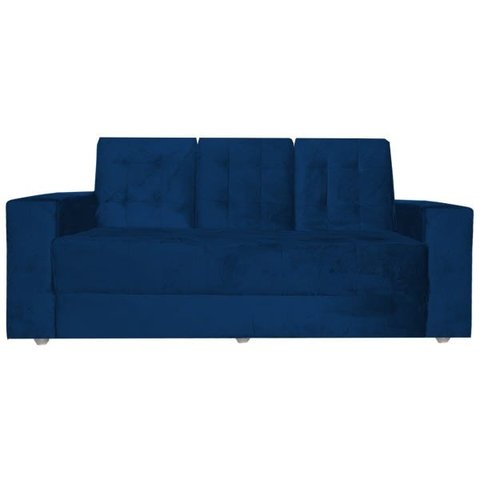 Sofá 3 Lugares 1,90m Vitoria Suede Marinho